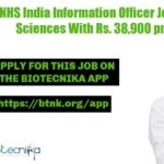 BNHS Jobs For Life Sciences