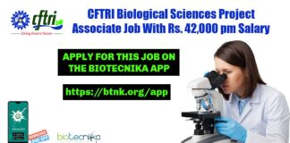 CFTRI Biological Sciences Project