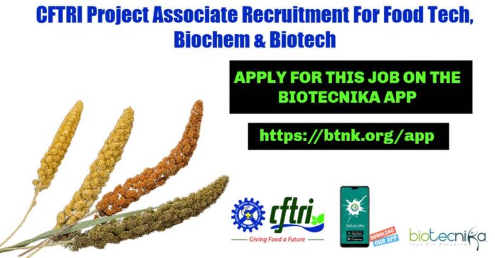 CFTRI Project Associate