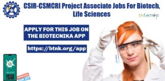 CSIR-CSMCRI Project Associate Jobs