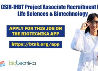 CSIR-IHBT Project Associate
