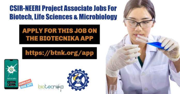 CSIR-NEERI Project Associate