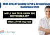 DRDO-DFRL JRF Leading to PhD & Research Associate Recruitment 2021 DRDO-DFRL JRF