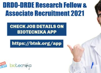 DRDO-DRDE Research Fellow