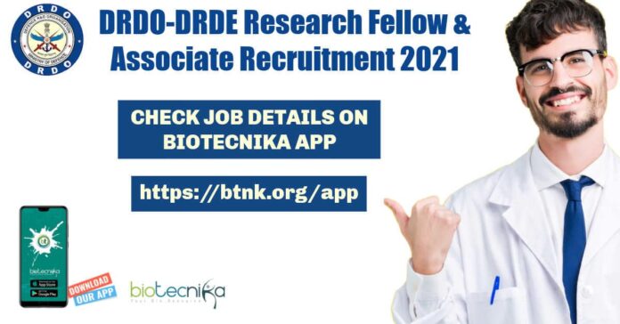 DRDO-DRDE Research Fellow