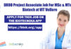 DRDO Project Associate Job