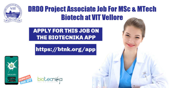 DRDO Project Associate Job