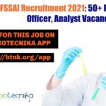 FSSAI Recruitment 2021: 50+ Food Safety Officer, Analyst Vacancies FSSAI Recruitment 2021