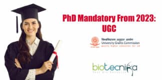 PhD will now be mandatory from 2023