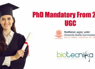 PhD will now be mandatory from 2023