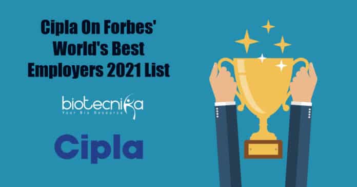 Cipla on Forbes' World's Best Employers