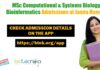 MSc Computational & Systems Biology & Bioinformatics Admissions at Jamia Hamdard