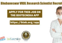 AIIMS Bhubaneswar VRDL Research Scientist Recruitment AIIMS Bhubaneswar VRDL Research