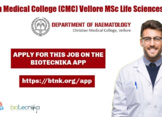 CMC Vellore JRF Jobs