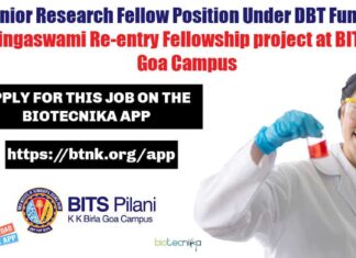 Ramalingaswami Re-entry Fellowship Project
