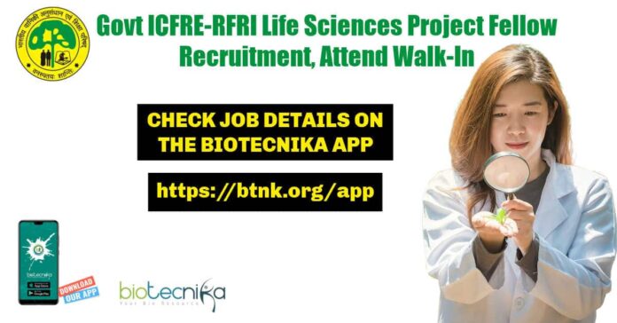 Govt ICFRE-RFRI Life Sciences