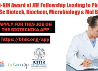 ICMR-NIN JRF to PhD