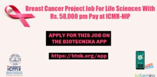 ICMR-NIP Project Job