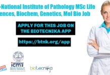 ICMR-National Institute of Pathology Research Fellow Recruitment ICMR-NIP Research Fellow