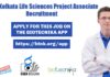 IISER Kolkata Life Sciences Project Associate Recruitment IISER Kolkata Life Sciences