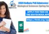 IISER Kolkata PhD Admission 2022 – Biological Sciences Spring Semester IISER Kolkata PhD 2022
