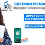 IISER Kolkata PhD 2022