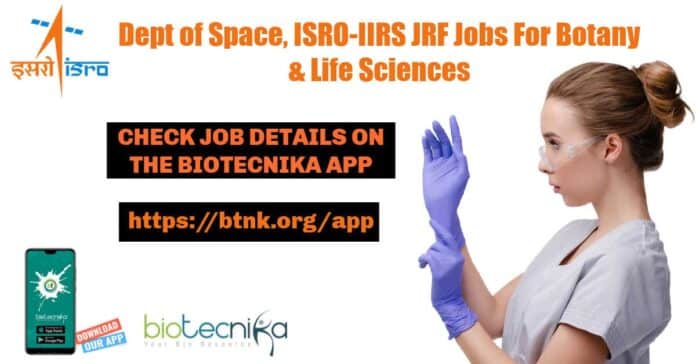 ISRO Life Sciences JRF