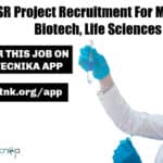 JNCASR Project Recruitment