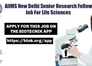 Life Sciences AIIMS Job