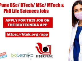 Life Sciences Jobs IISER
