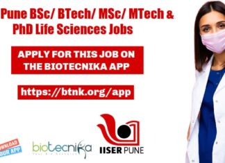 Life Sciences Jobs IISER