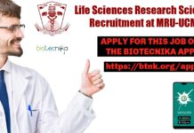 Life Sciences Research Scientist