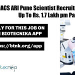 MACS ARI Pune Scientist Recruitment With Up To Rs. 1.7 Lakh pm Pay MACS ARI Pune Scientist