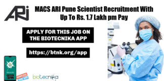 MACS ARI Pune Scientist