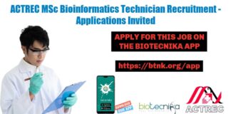 MSc Bioinformatics Technician