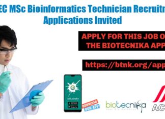 MSc Bioinformatics Technician