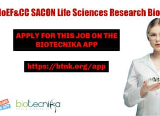 MoEF&CC SACON Life Sciences