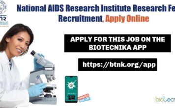 National AIDS Research Institute Research Fellow Recruitment, Apply Online NARI Research Fellow Job