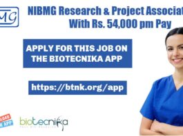 NIBMG Research Associate