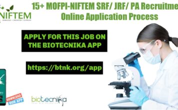 NIFTEM Recruitment