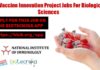 NII Vaccine Innovation Project Recruitment For Biological Sciences NII Biological Sciences Job