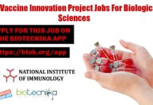 NII Vaccine Innovation Project Recruitment For Biological Sciences NII Biological Sciences Job
