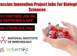 NII Biological Sciences Job