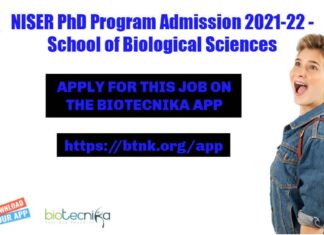NISER PhD Admission 2021-22