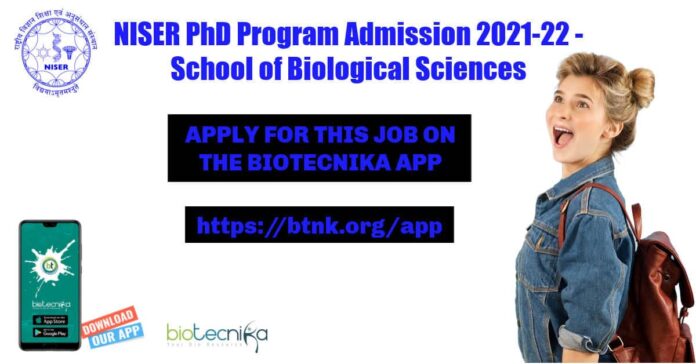 NISER PhD Admission 2021-22
