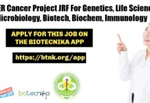 PGIMER Oral Cancer Project JRF Recruitment, Applications Invited PGIMER Cancer Research Jobs