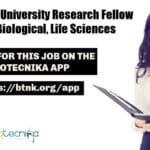 Presidency University Research Fellow Job For Biological, Life Sciences Presidency University Research Fellow
