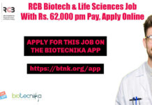 RCB Post Doctoral Fellow
