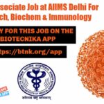 Research Associate Job AIIMS