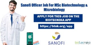 Sanofi Officer Job